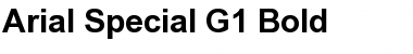 Arial Special G1 Font