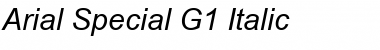 Arial Special G1 Italic