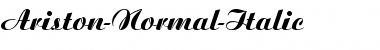 Ariston-Normal-Italic Font