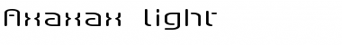 Axaxax Light Font