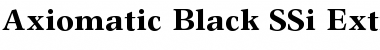 Axiomatic Black SSi Font