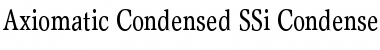 Axiomatic Condensed SSi Condensed Font