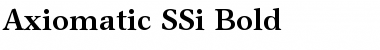 Axiomatic SSi Bold Font