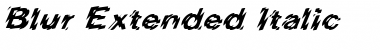 BlurExtended Italic Font
