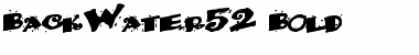 BackWater52 Bold Font
