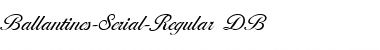 Ballantines-Serial DB Regular Font