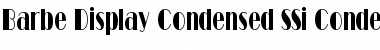 Download Barbe Display Condensed SSi Font