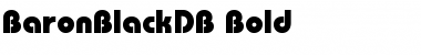 BaronBlackDB Bold Font