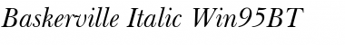 Baskerville Win95BT Italic Font
