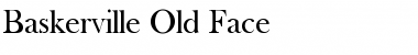 Baskerville Old Face Regular Font