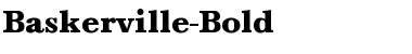 Baskerville-Bold Font