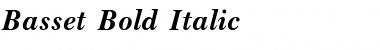 Basset Bold Italic