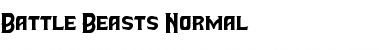 Battle Beasts Normal Font