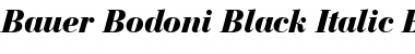 BauerBodni Blk BT Black Italic Font