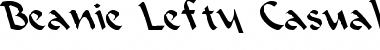 Beanie Lefty Casual Font