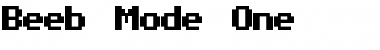 Beeb Mode One Font