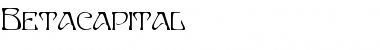 Betacapital Regular Font