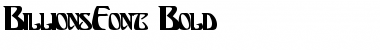BillionsFont Bold Font