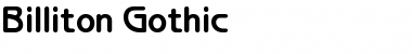 Billiton Gothic Font