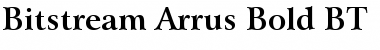 Arrus BT Bold Font