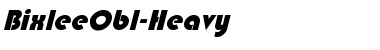 BixleeObl-Heavy Font