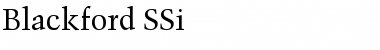 Blackford SSi Regular Font