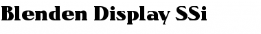 Blenden Display SSi Font