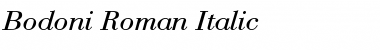 Bodoni-DTC Italic Font