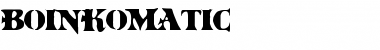 BoinkoMatic Font