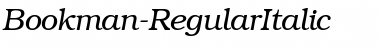 Bookman RegularItalic Font