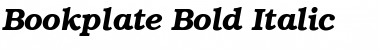 Bookplate Bold Italic Font