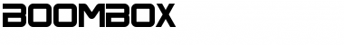 BoomBox Font