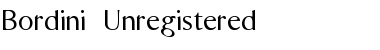 Bordini (Unregistered) Font