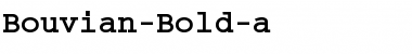 Bouvian-Bold-a Regular Font