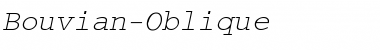 Bouvian-Oblique Font
