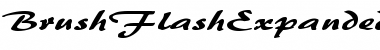 BrushFlashExpanded Font