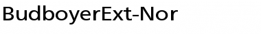 BudboyerExt-Nor Regular Font