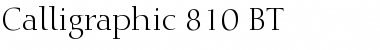 Calligraph810 BT Font
