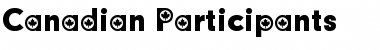 Canadian Participants Font