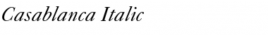 Casablanca Italic Font