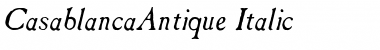 CasablancaAntique Italic Font