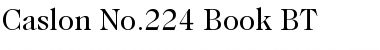 Caslon224 Bk BT Font