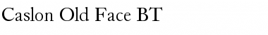 CaslonOldFace BT Font