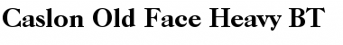 CaslonOldFace Hv BT Heavy Font