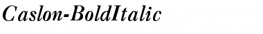 Caslon-BoldItalic Font