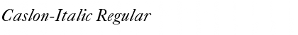 Caslon-Italic Font