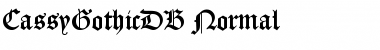 CassyGothicDB Normal Font