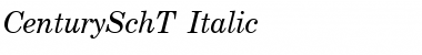 CenturySchT Italic Font