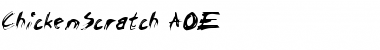 ChickenScratch AOE Font