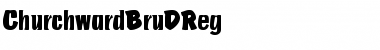 ChurchwardBruDReg Regular Font